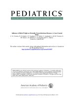 Influence of Birth Weight on Mortality From Infectious Diseases: A Case-Control  Study