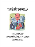 Bài giảng thuế bất động sản   jay k  rosengard