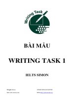 Luyen thi Tieng ANh  IEFT TỔNG hợp bài mẫu TASK 1