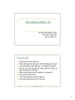 ổn định điện áp trong hệ thống điện