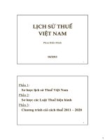 Bài giảng lịch sử thuế việt nam (2014)   phan hiển minh
