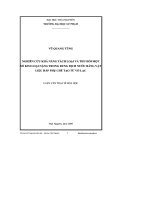 Luận văn thạc sĩ hóa học nghiên cứu khả năng tách loại và thu hồi một số kim loại nặng trong dung dịch nước bằng vật liệu hấp phụ chế tạo từ vỏ lạc