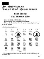 Ebook tự học lập trình hướng đối tượng và lập trình cơ sở dữ liệu bằng c  phần 2