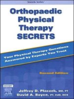 Orthopaedic physical therapy secrets 2nd ed