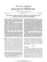 The effect of vitamine E and bta carotence on the incidence of lung cancer and other cancers in male smokers
