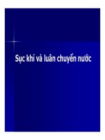 Bài giảng quản lý môi trường ao nuôi thủy sản   chương 6c  sục khí và luân chuyển nước