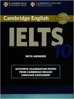 Luyen thi Tieng ANh IELTS(Cambridge IELTS 10 )