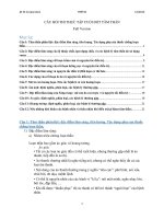 CÂU HỎI THI THỰC TẬP CUỐI ĐỢT TÂM THẦN Y9 CÓ TRẢ LỜI