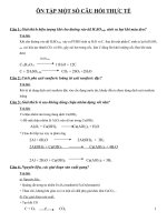 Ôn tập một số câu hỏi thực tế