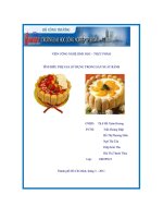 Tìm hiểu phụ gia sử dụng trong sản xuất bánh