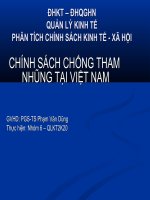 Chính sách chống tham nhũng tại việt nam