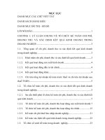 THỰC TRẠNG tổ CHỨC CÔNG tác kế TOÁN CHI PHÍ, DOANH THU và xác ĐỊNH kết QUẢ KINH DOANH tại CÔNG TY TNHH THƯƠNG mại DỊCH vụ DU LỊCH NGỌC tân 