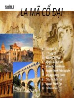 NHÓM 3   LA mã cổ đại PP