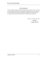 Thực trạng và quy trình xử lý nước thải của Công Ty Cổ Phần Bia Thanh Hóa – Nghi Sơn, Tỉnh Thanh Hóa