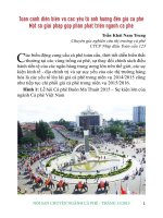 Toàn cảnh diễn biến và các yếu tố ảnh hưởng đến giá cà phê Một số giải pháp góp phần phát triển ngành cà phê