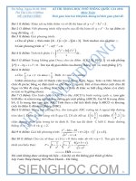 ĐỀ THI Trung học phổ thông quốc gia môn toán mới nhất