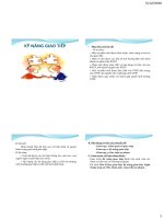 Chương 1 kĩ năng giao tiếp