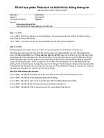 DeThi phân tích và thiết kế hệ thống thông tin mới nhất