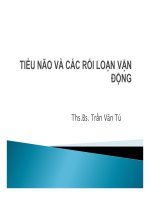 Bài giảng tiểu não và các rối loạn vận động   ths  BS  trần văn tú