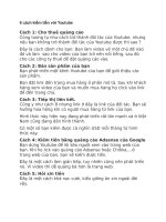 6 cách kiếm tiền với youtube