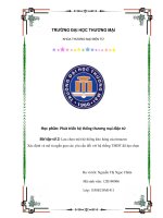 Lựa chọn một hệ thống kho hàng của amazon xác định và mô tả ngắn gọn mô hình