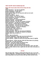 TIỂU THUYẾT TOKYO HOÀNG đạo án