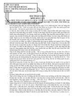 BÀI THẢO LUẬN DAN VAN