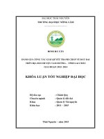 Đánh giá công tác giải quyết tranh chấp về đất đai trên địa bàn huyện Tam Đường - tỉnh Lai Châu giai đoạn 2012-2014