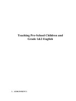 Bài luận TESOL- Teaching Pre-School Children and Grade 1&2 English