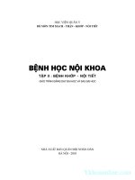 Giáo trình bệnh học nội khoa (tập 2  bệnh khớp   nội tiết)  phần 1