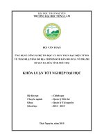 Ứng dụng công nghệ tin học và máy toàn đạc điện tử đo vẽ thành lập bản đồ địa chính mảnh bản đồ 38 xã vô tranh   huyện hạ hòa   tỉnh phú thọ 