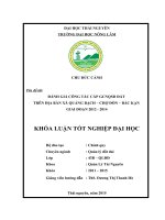 Đánh giá công tác cấp giấy chứng nhận quyền sử dụng đất của xã quảng bạch – huyện chợ đồn – tỉnh bắc kạn   giai đoạn 2012  2014 