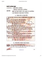 Tóm tắt kiến thức và phương pháp giải bài tập hệ thức lượng trong tam giác toán 9