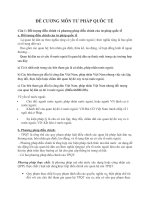 Ôn tập Tư pháp quốc tê