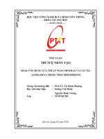 Ứng dụng thuật toán Minimax và cắt tỉa Alpha-beta