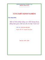 Một số biện pháp nâng cao chất lượng hoạt động làm quen chữ cái cho trẻ lớp 5 tuổi a2 