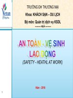Bài giảng An toàn vệ sinh lao động Đại học Thương mại