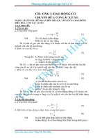 PHƯƠNG PHÁP GIẢI VẬT LÝ 12