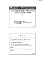 tổng quan quản trị hệ thống tiền lương trong doanh nghiệp