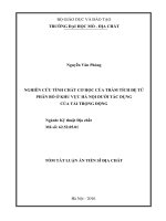 Nghiên cứu tính chất cơ học của trầm tích đệ tứ phân bố ở khu vực hà nội dưới tác dụng của tải trọng động