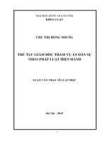 Thủ tục giám đốc thẩm vụ án dân sự theo pháp luật hiện hành 