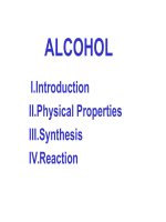 Bài giảng Hoá học hữu cơ alcohol