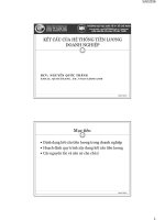 kết cấu của hệ thống tiền lương