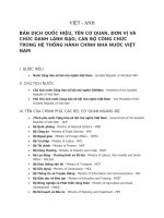 bản dịch quốc hiệu việt nam Việt  Anh