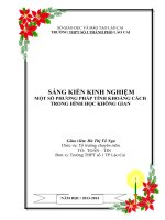 SKKN một số phương pháp tính khoảng cách trong hình học không gian 