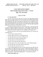 SÁNG KIẾN KINH NGHIỆM một số BIỆN PHÁP GIÚP TRẺ 3   4 TUỔI học tốt âm NHẠC 