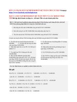 ĐÂY là 9 DẠNG bài tập ĐỊNH KHOẢN kế TOÁN CHO các bạn