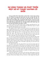 SỰ HÌNH THÀNH VÀ PHÁT TRIỂN MỘT SỐ KỸ THUẬT GUITAR CỔ ĐIỂN