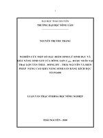 Đặc Điểm Sinh Lý Sinh Dục Và Khả Năng Sinh Sản Của Dòng Lợn C1050 Và Biện Pháp Nâng Cao Khả Năng Sinh Sản Bằng Kích Dục Tố PG600