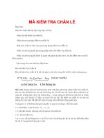 MÃ KIỂM TRA CHẴN lẻ